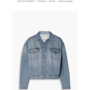 Loulou Studio Light Blue Denim Jacket